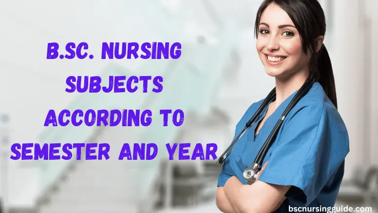 bsc nursing subjects